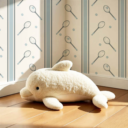 Theo Country Club Tennis Stripes Blue Wallpaper