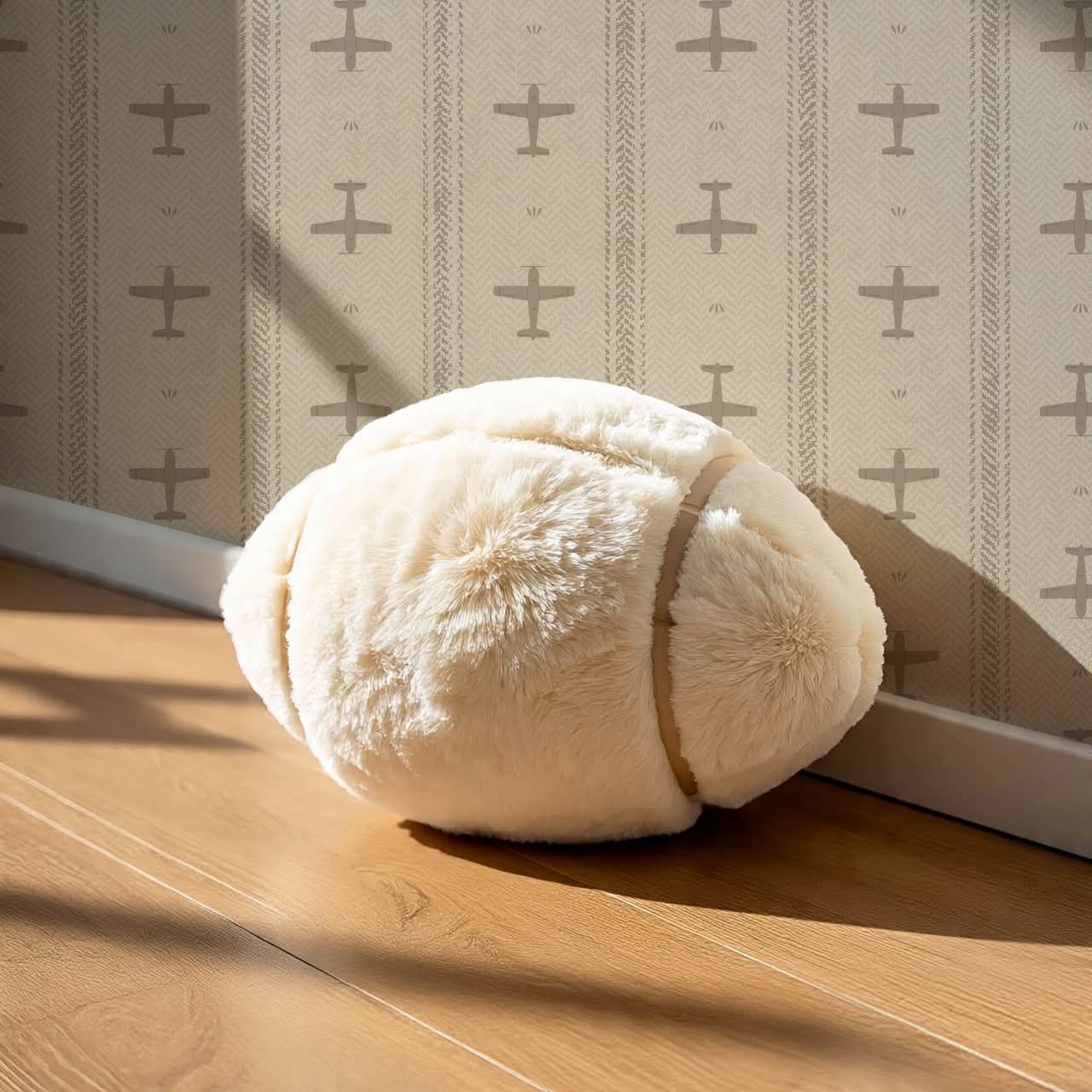 Theodore Vintage Planes Beige Wallpaper