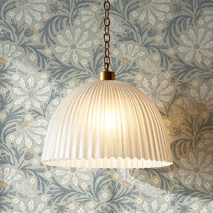 Titi Cosmos and Stars Deep Seaglass Cream Wallpaper
