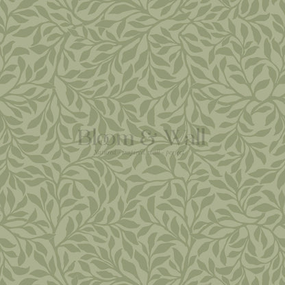 Trinidad Winding Foliage Salad Green Wallpaper