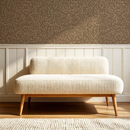 Trinidad Winding Foliage Brown Beige Wallpaper
