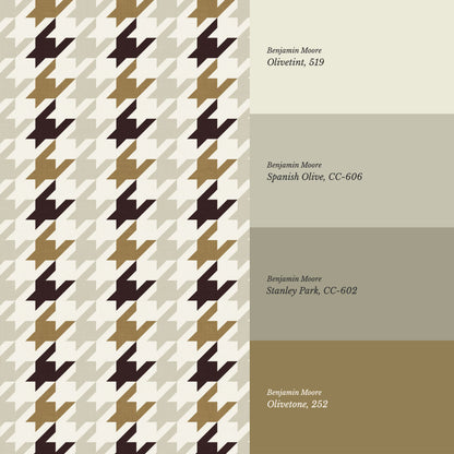 Valentina Cotswold Check Olive Wallpaper