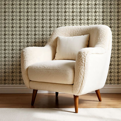 Valentina Cotswold Check Sage Wallpaper