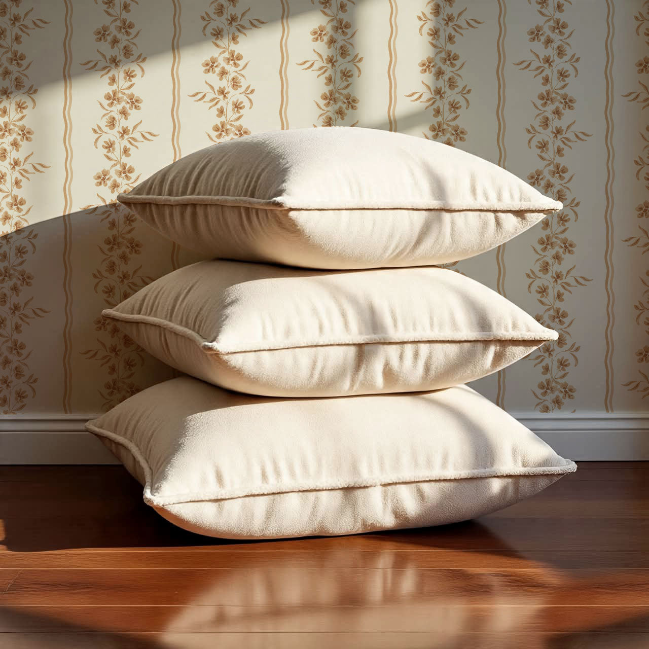 Valerie Country Stripe Butter Wallpaper