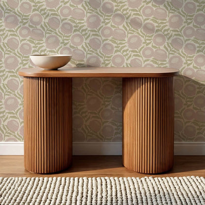 Vanessa Farmhouse Blooms Mauve Olive Wallpaper