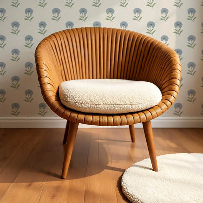 Vani Vintage Marigold French Blue Cream Wallpaper