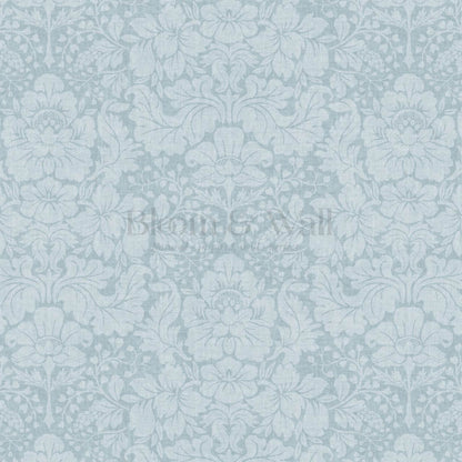 Varvaara Floral Damask Cloud Blue Wallpaper