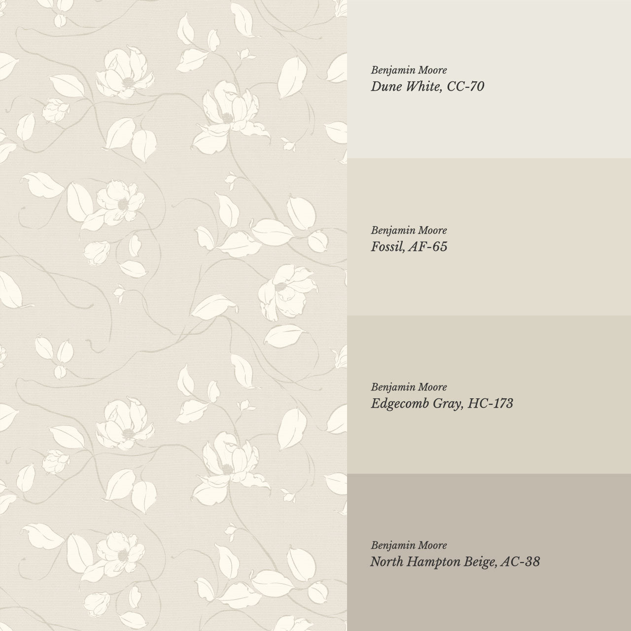 Verdantine Vines Dusty Pink Beige Wallpaper