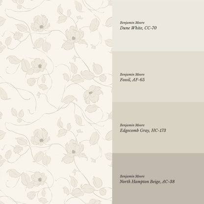 Verdantine Vines Neutral Wallpaper