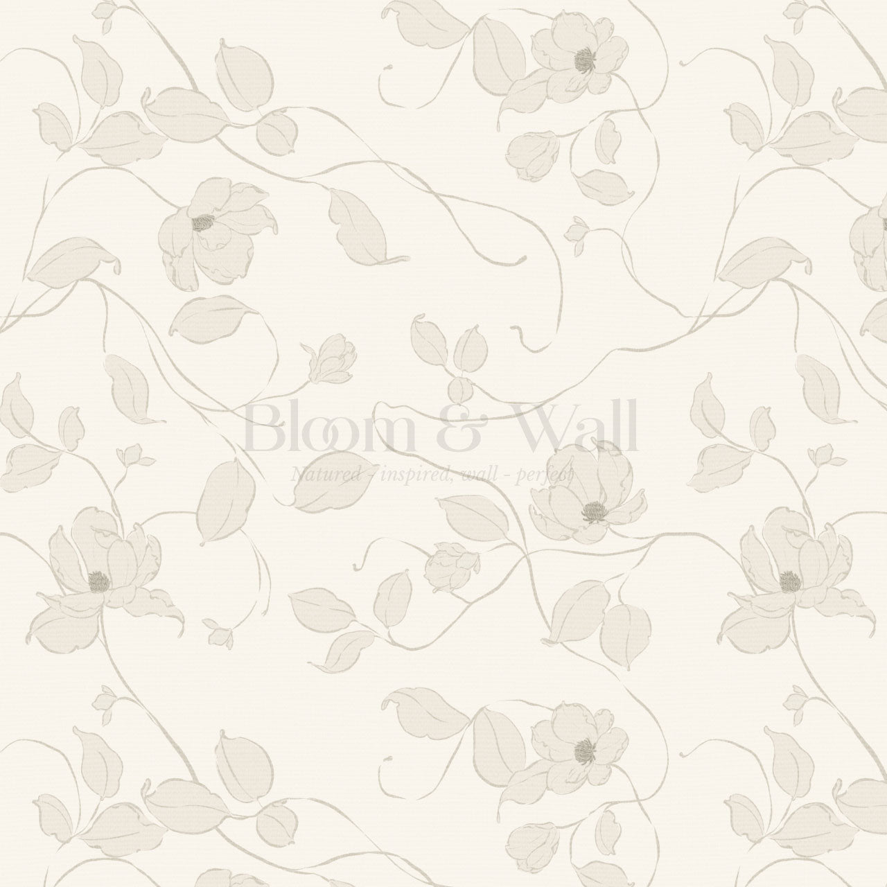 Verdantine Vines Neutral Wallpaper