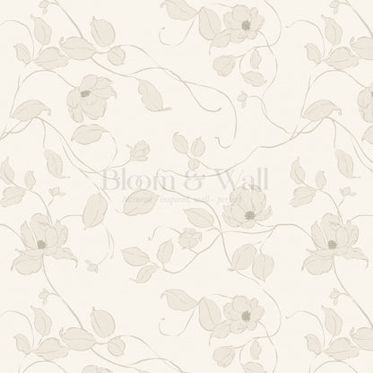 Verdantine Vines Neutral Wallpaper