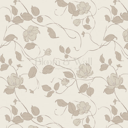 Verdantine Vines Dusty Mauve Wallpaper
