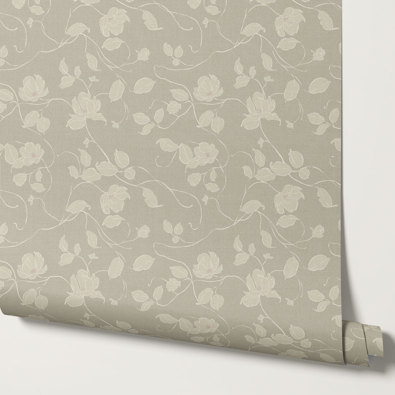 Verdantine Vines Taupe Wallpaper