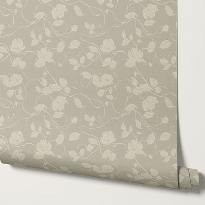 Verdantine Vines Taupe Wallpaper
