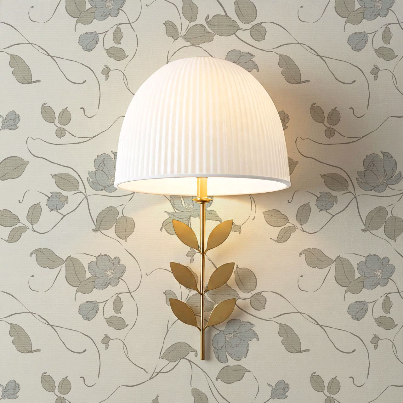 Verdantine Vines Blue Sage Wallpaper