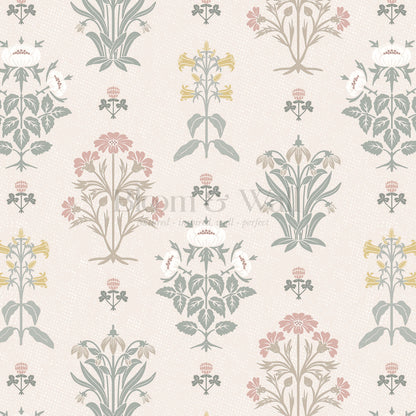 Victoria Millefleur Pink Wallpaper