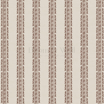Victoria Stripe Antique Clay Tan Wallpaper