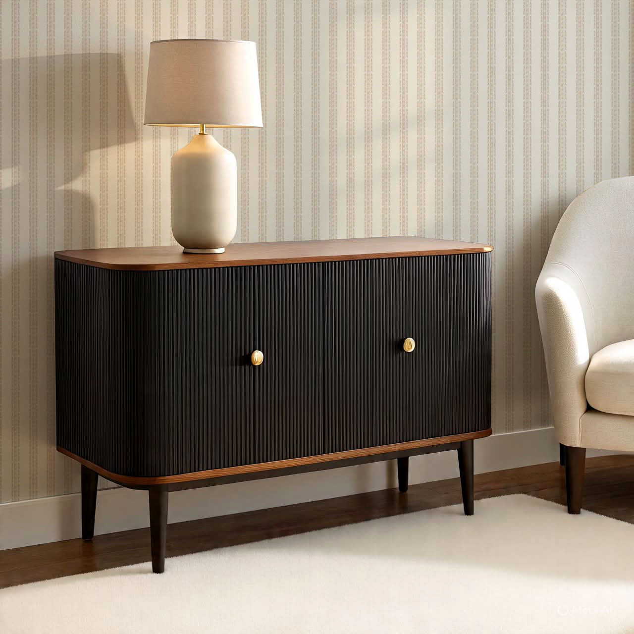Victoria Stripe Antique Neutral Wallpaper