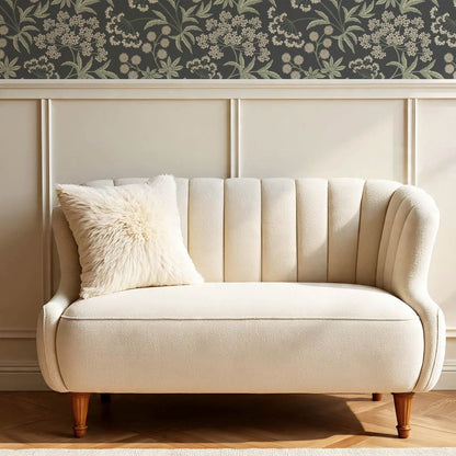 Vivi Wildflowers Slate Ivory Wallpaper