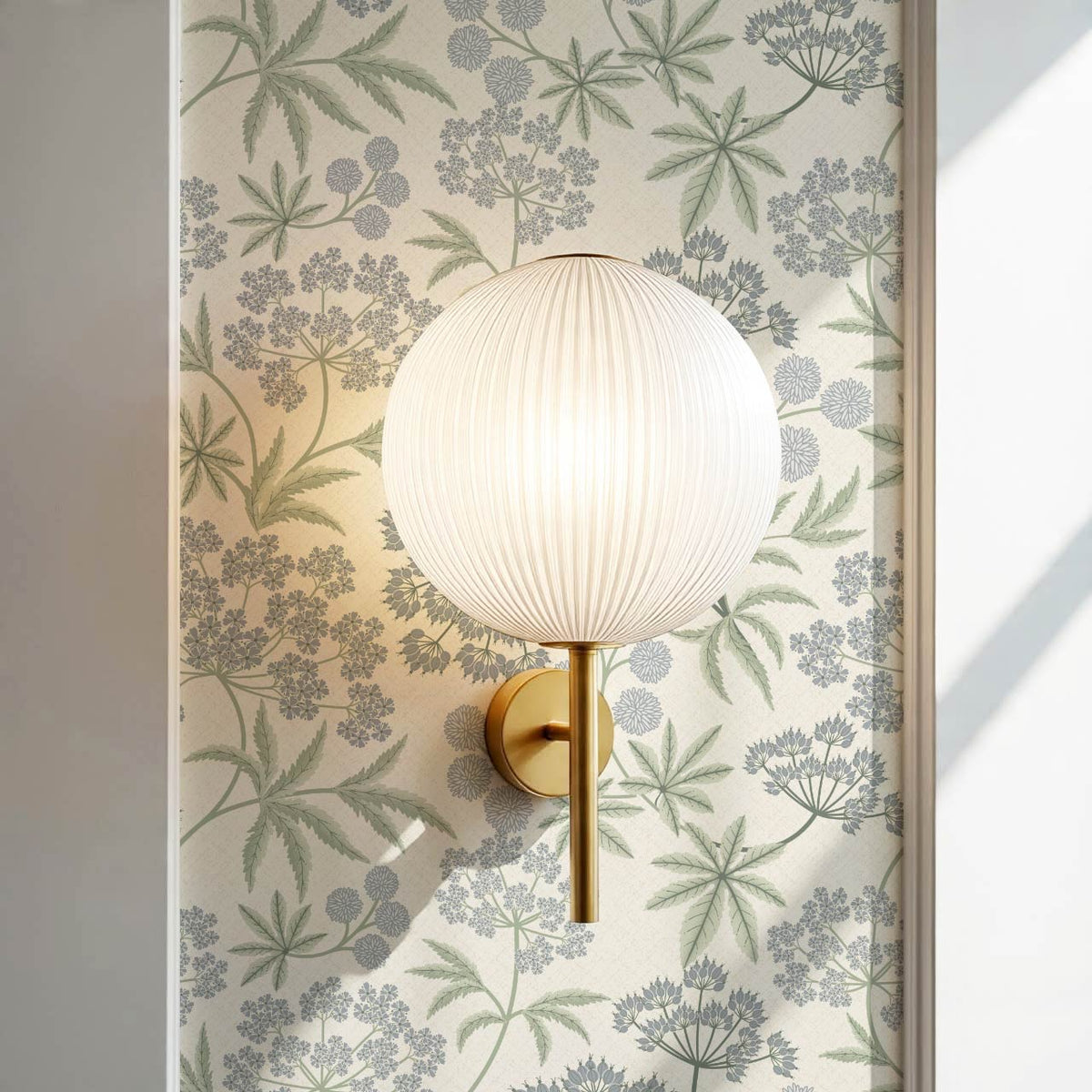 Vivi Wildflowers Blue Sage Wallpaper