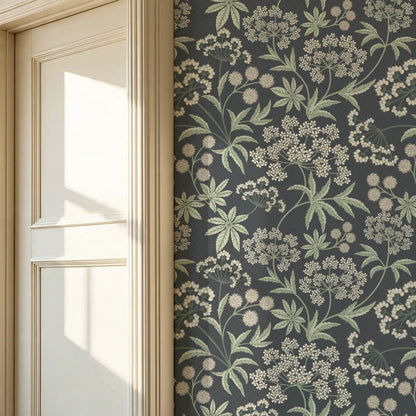 Vivi Wildflowers Slate Ivory Wallpaper