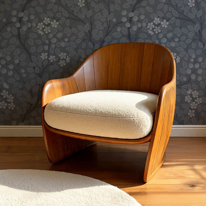 Vivian Blackberry Slate Wallpaper