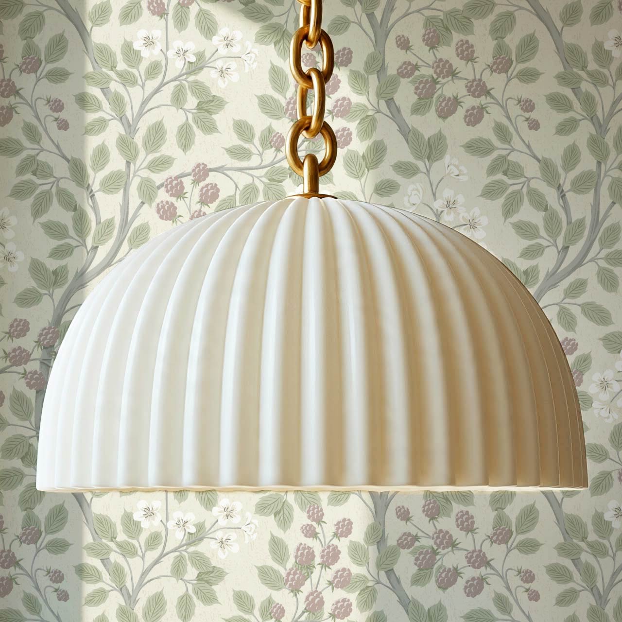 Vivian Blackberry Sage Mauve Wallpaper