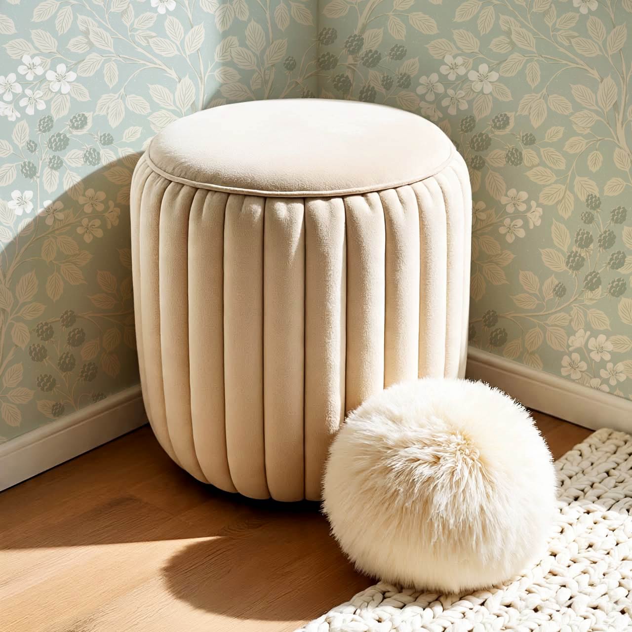 Vivian Blackberry Sea Glass Wallpaper