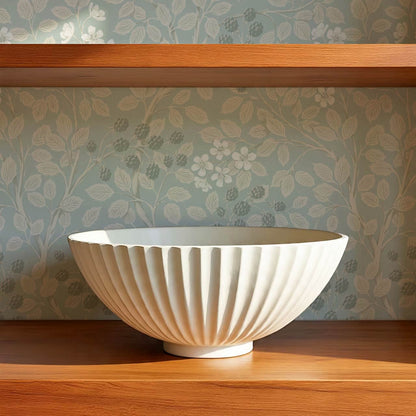 Vivian Blackberry Sea Glass Wallpaper