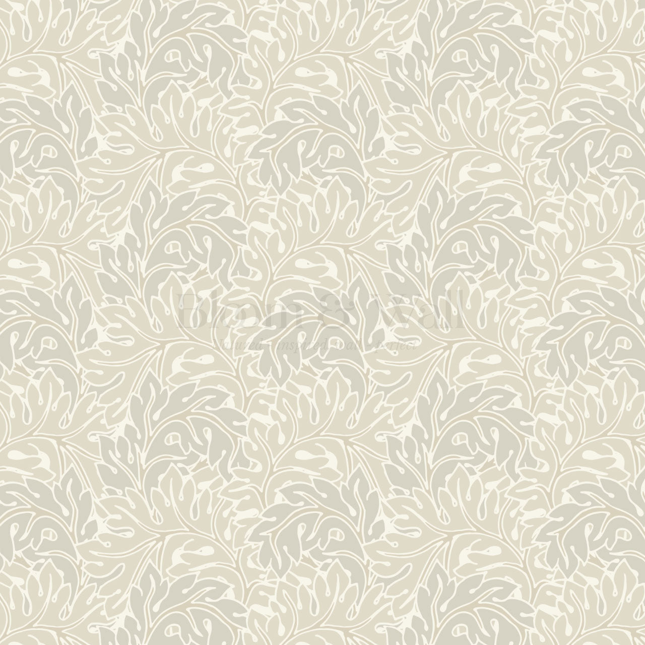 Morgan Acanthus Beige Wallpaper