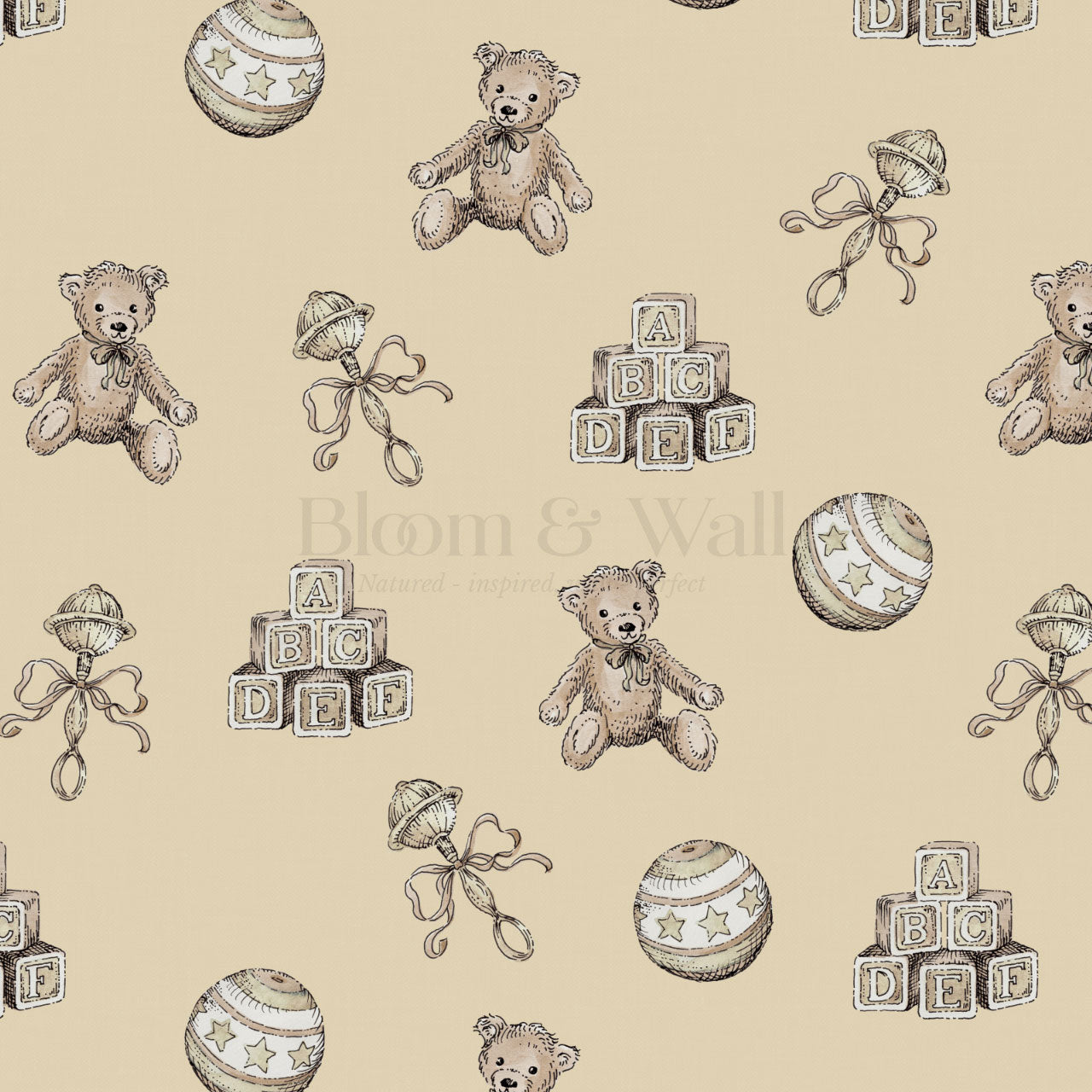 Willow Vintage Toys Antique Butter Wallpaper
