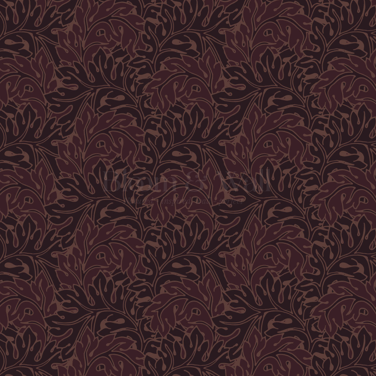 Morgan Acanthus Burgundy Wallpaper