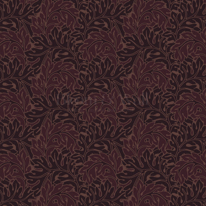 Morgan Acanthus Burgundy Wallpaper