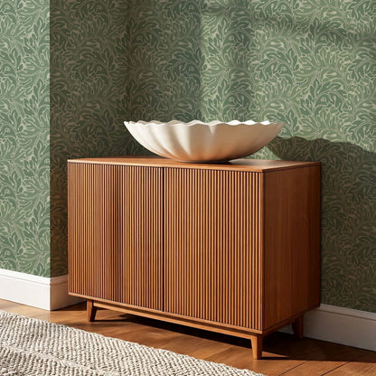 Morgan Acanthus Forest Green Wallpaper