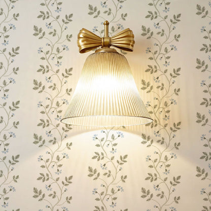 Wrenley Farmhouse Trailing Floral Stripes Blue Wallpaper
