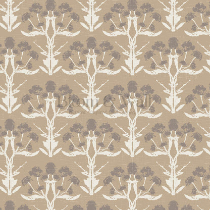 Wynter Blooms Warm Sand Wallpaper