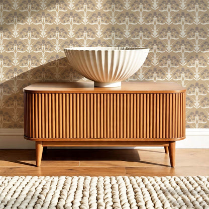 Wynter Blooms Warm Sand Wallpaper