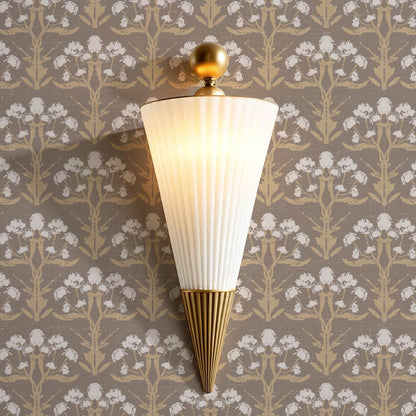 Wynter Blooms Clay Sand Wallpaper