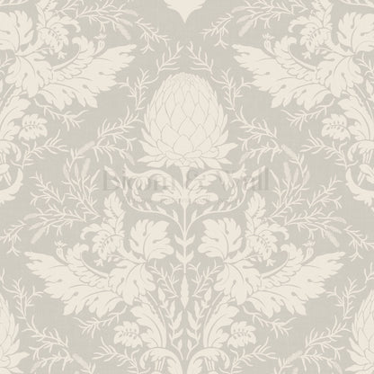 Zanda Artichoke Damask Neutral Wallpaper