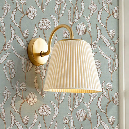 Zara Thistle Blooms Sea Glass Wallpaper