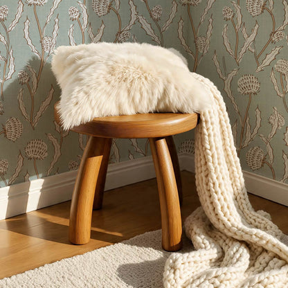Zara Thistle Blooms Sea Glass Wallpaper