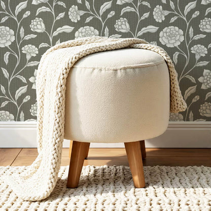 Zayda Bloomery Deep Olive Smoke Wallpaper