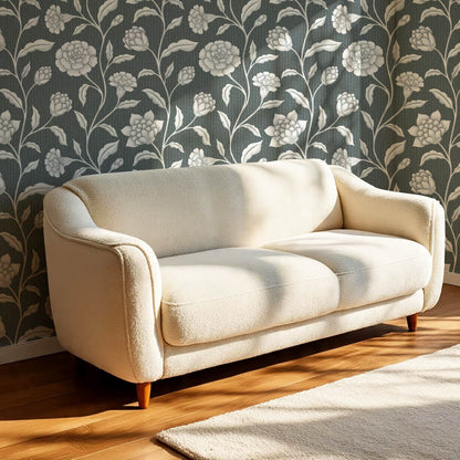 Zayda Bloomery Slate Smoke Wallpaper