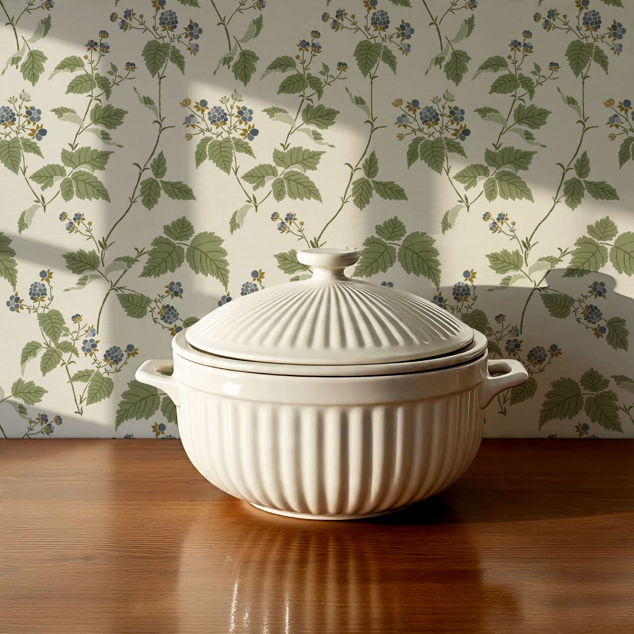 Zelda Blackberries Cream Wallpaper