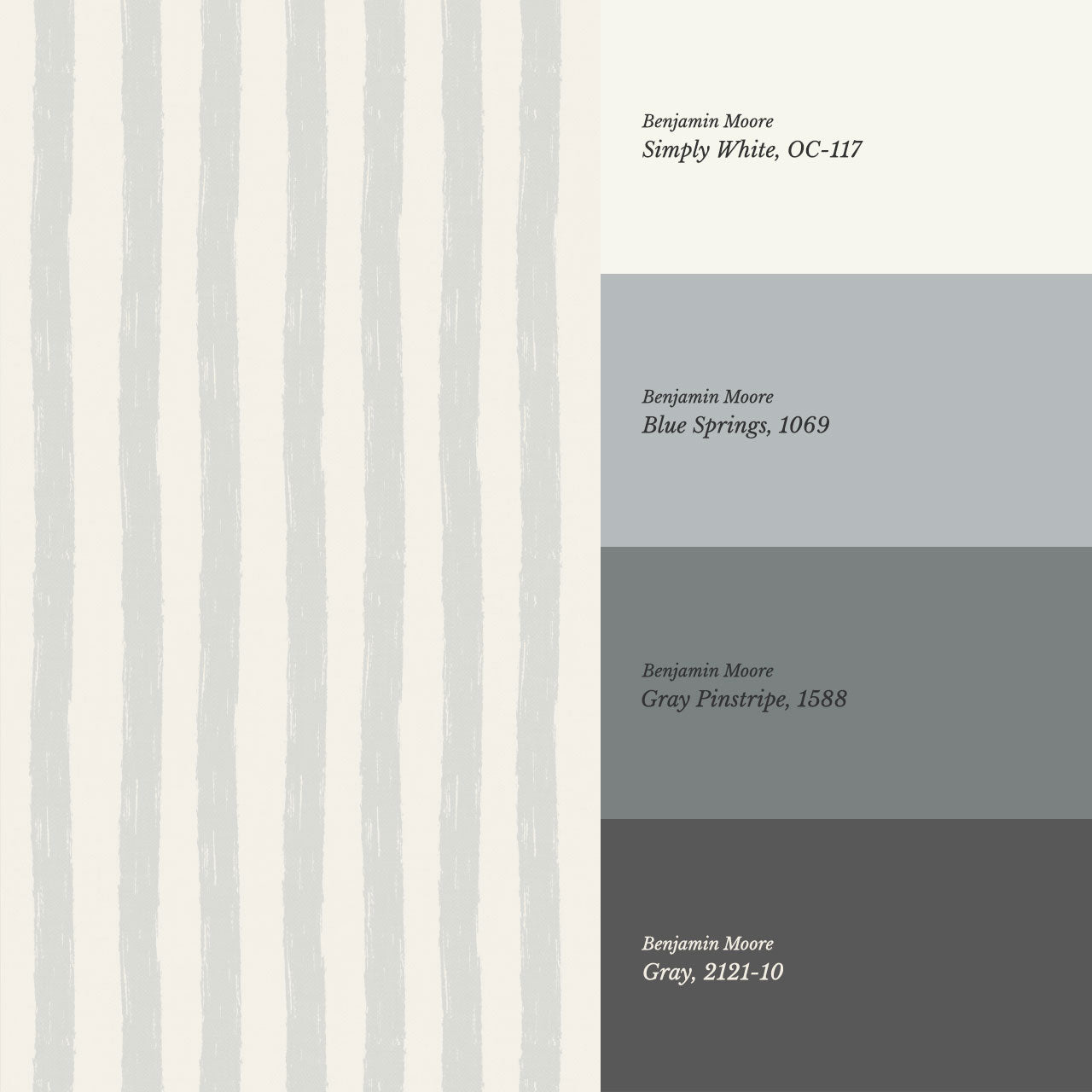 Zelda Brush Stroke Stripes Dove Cream Wallpaper