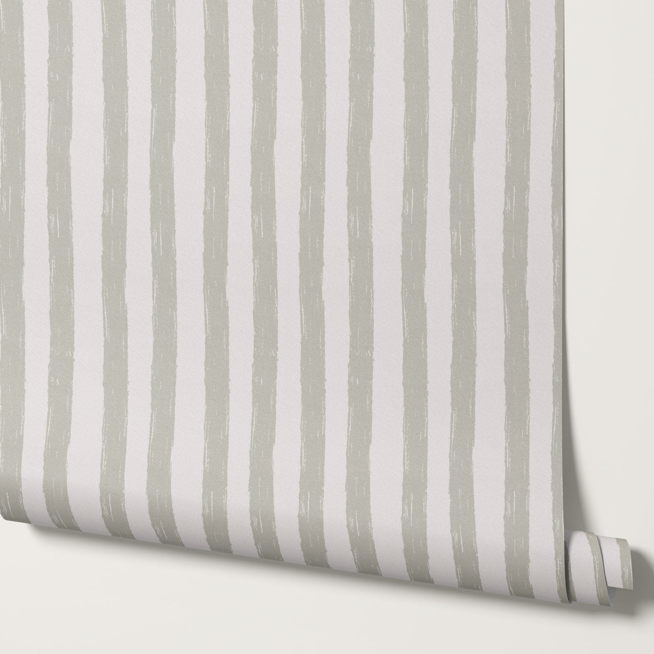 Zelda Brush Stroke Stripes Taupe Wallpaper