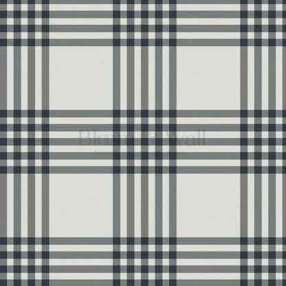 Zoe Tartan Plaid Check Slate Grey Wallpaper