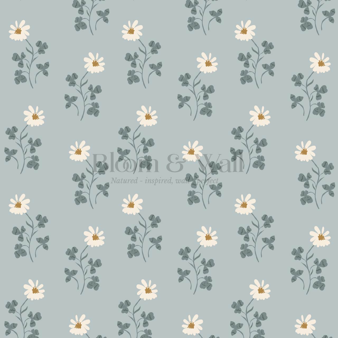 Zulma Daisy Dee Pale Breeze Cream Wallpaper