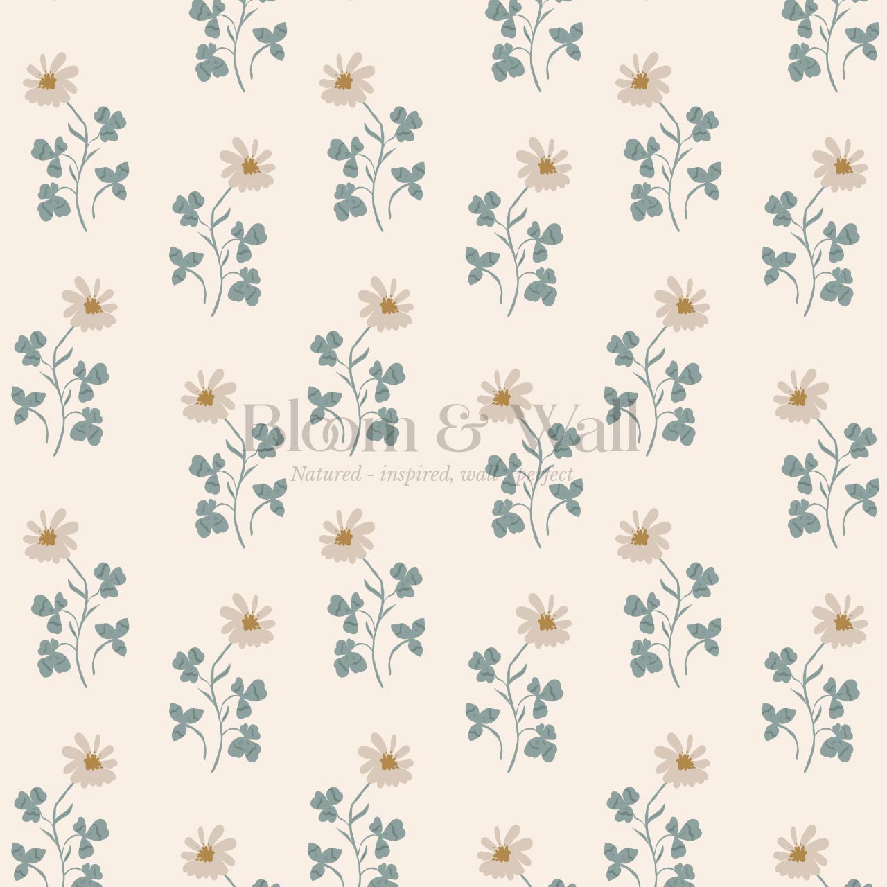Zulma Daisy Dee Cream Beige Wallpaper