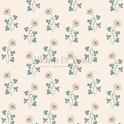 Zulma Daisy Dee Cream Beige Wallpaper
